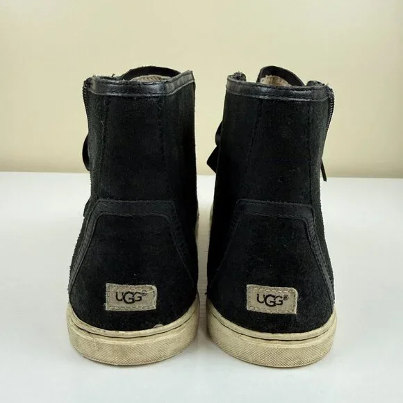 UGG Blaney Crystal High Top Leather Sneakers S/N 1008490 - Picture 5 of 12